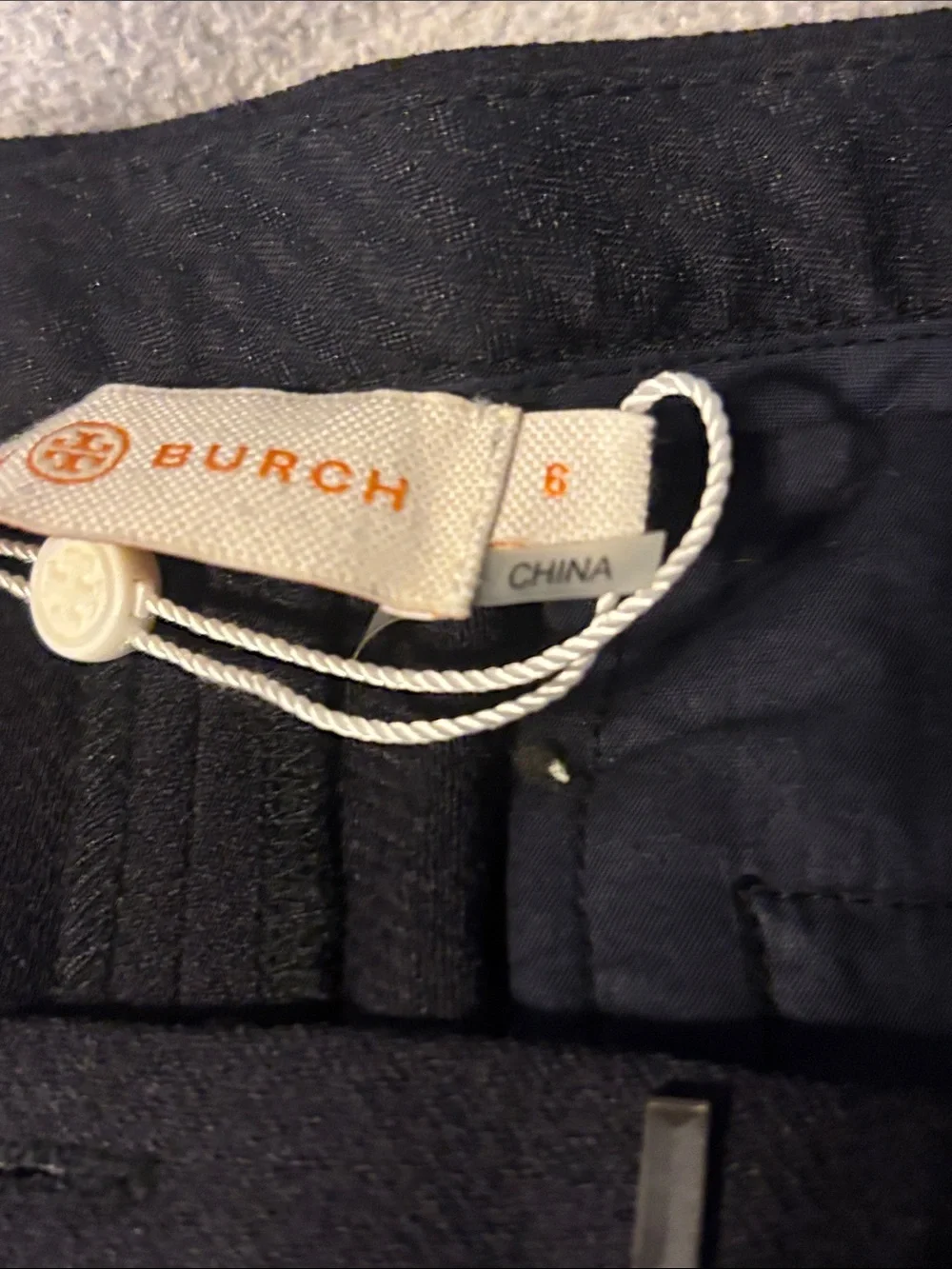 Tory Burch Navy Boot-Cut Dress Pants